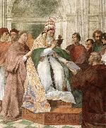 RAFFAELLO Sanzio Gregory IX Approving the Decretals oil painting on canvas